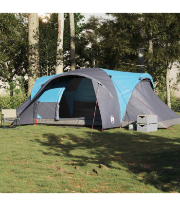vidaXL Family Tent Dome 6-Person Blue Waterproof