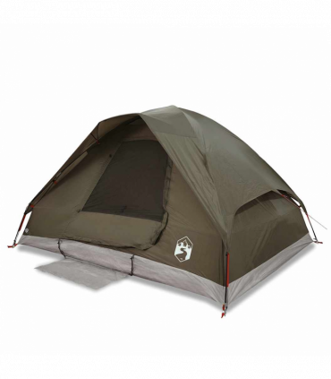 vidaXL Family Tent Dome 6-Person Brown Waterproof