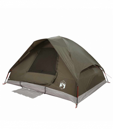vidaXL Family Tent Dome 6-Person Brown Waterproof