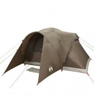 vidaXL Family Tent Dome 6-Person Brown Waterproof