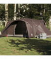 vidaXL Family Tent Dome 6-Person Brown Waterproof