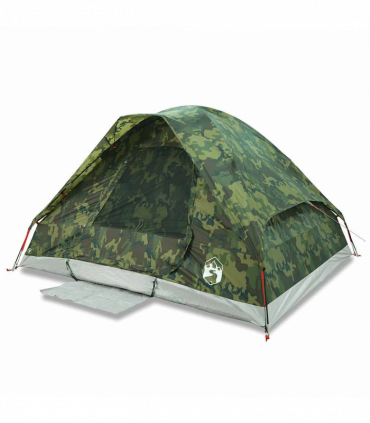 vidaXL Family Tent Dome 6-Person Camouflage Waterproof