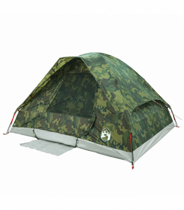 vidaXL Family Tent Dome 6-Person Camouflage Waterproof