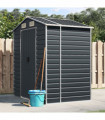 vidaXL Garden Shed Anthracite 191x130x198 cm Galvanised Steel