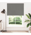 vidaXL Roller Blind Blackout Grey 165x230 cm Fabric Width 161.6 cm Polyester