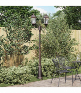 vidaXL Garden Light Bronze 235 cm Aluminium