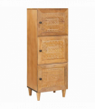 vidaXL Highboard Light brown 40 x 33 x 110 cm Solid mango wood