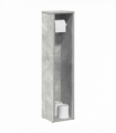 vidaXL Bathroom Cabinet with Roll Holder Concrete Grey 20.5x20x90 cm