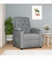 vidaXL Recliner Chair Light Grey Fabric