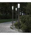 vidaXL Bollard Lights with Outlet 3 pcs 110 cm Stainless Steel IP44