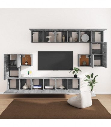 10 Piece TV Cabinet Set Grey Sonoma Engineered Wood