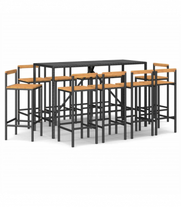 Poly Rattan Bar Set