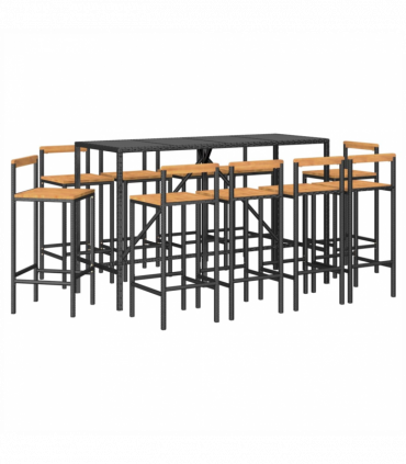 Poly Rattan Bar Set