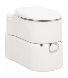 Integrated Camping Toilet White 24+17 L HDPE&Steel