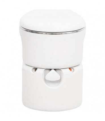 Integrated Camping Toilet White 24+17 L HDPE&Steel