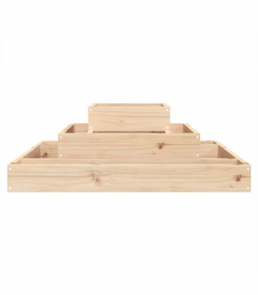 Planter 80x80x27 cm Solid Wood Pine