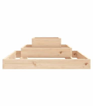 Planter 80x80x27 cm Solid Wood Pine