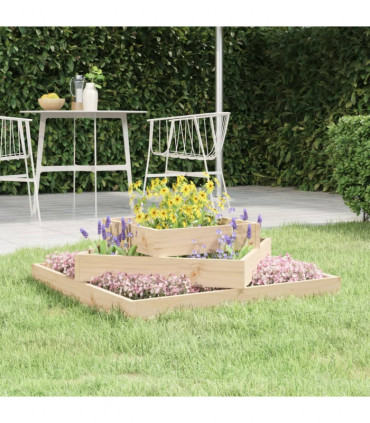 Planter 83x83x27 cm Solid Wood Pine