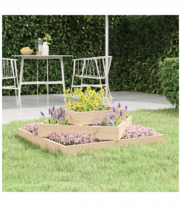 Planter 83x83x27 cm Solid Wood Pine