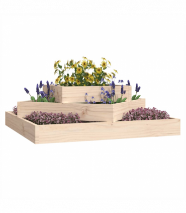 Planter 83x83x27 cm Solid Wood Pine