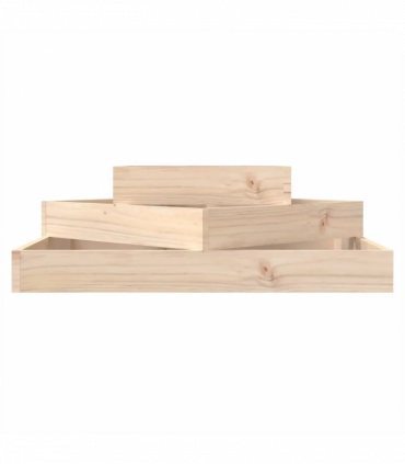 Planter 83x83x27 cm Solid Wood Pine