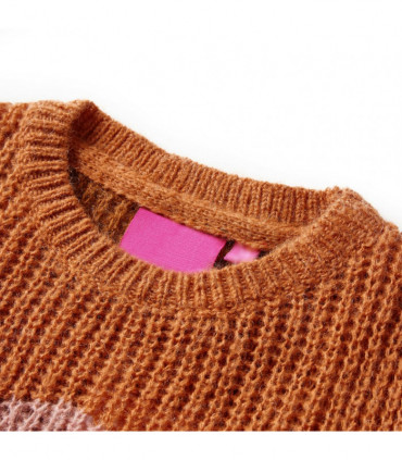 Kids' Sweater Knitted Cognac 116