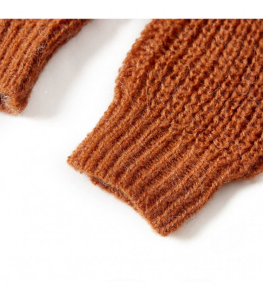 Kids' Sweater Knitted Cognac 116