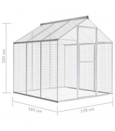 Outdoor Aviary Aluminium 183x178x194 cm