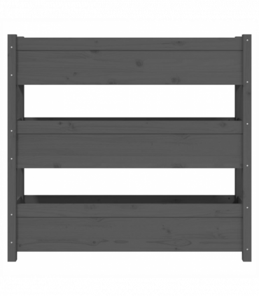 Planter Grey 112x25x104.5 cm Solid Wood Pine