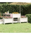 Planter White 178.5x44x75 cm Solid Wood Pine