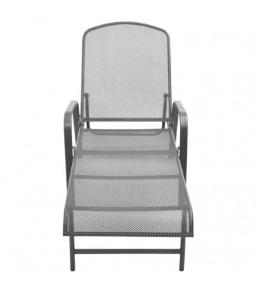 Sun Lounger Steel Anthracite