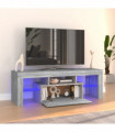 TV Cabinet with LED Lights Grey Sonoma 120x35x40 cm