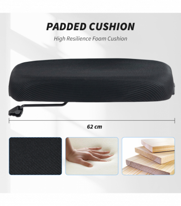 Vinsetto Mesh Office Chair Computer Chair with Lumbar Support, Swivel Wheels