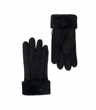 Nordvek Womens Sheepskin Gloves With Fur Cuff - 301-100