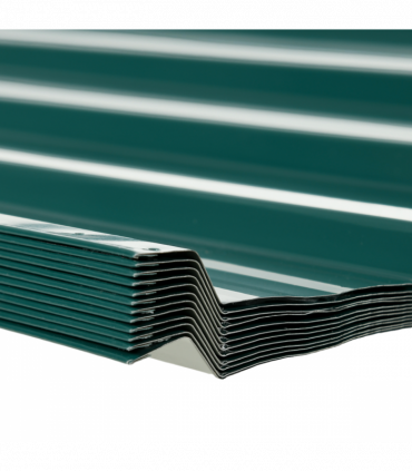 Outsunny Pack of 12 Metal Roofing Sheets for Greenhouse and Shed, Green