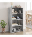 vidaXL Highboard Grey Sonoma 70x41x124 cm Engineered Wood