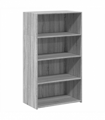 vidaXL Highboard Grey Sonoma 70x41x124 cm Engineered Wood