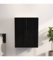 Hanging Wall Cabinet Black 69.5x32.5x90 cm