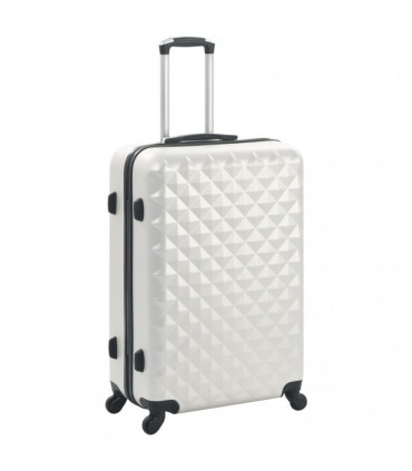 Hardcase Trolley Set 3 pcs Bright Silver ABS