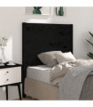 Headboard Black 96x4x100 cm Solid Wood Pine