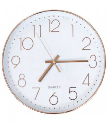 Wall Clock 30 cm Rose Gold