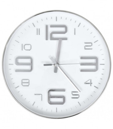 Wall Clock 30 cm Silver