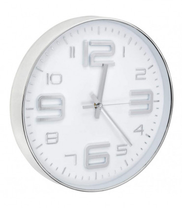 Wall Clock 30 cm Silver