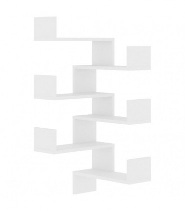 Wall Corner Shelf 2 pcs White 40x40x50 cm Engineered Wood