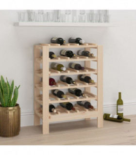 Wine Rack 61.5x30x82 cm Solid Wood Pine