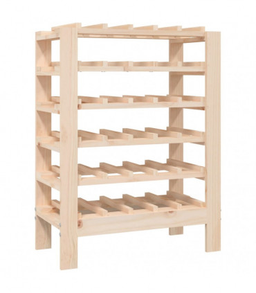Wine Rack 61.5x30x82 cm Solid Wood Pine