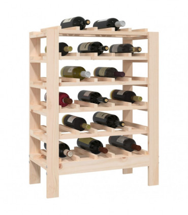 Wine Rack 61.5x30x82 cm Solid Wood Pine