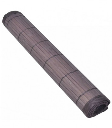 6 Bamboo Placemats 30 x 45 cm Dark Brown