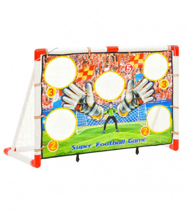 Children Football Goal Set with Goal Wall 120x51x77.5 cm