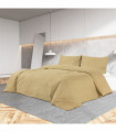Duvet Cover Set Taupe 200x200 cm Light-weight Microfiber